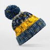 Corkscrew Pom Pom Beanie - B486:Morning Frost, 100% acrylic, One Size